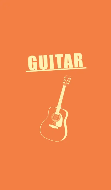 [LINE着せ替え] GUITAR COLOR  タンジェリンオレンジの画像1