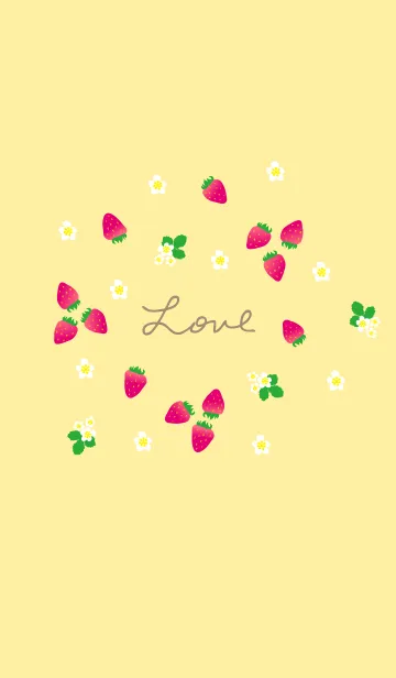 [LINE着せ替え] いちご シンプルかわいい2の画像1