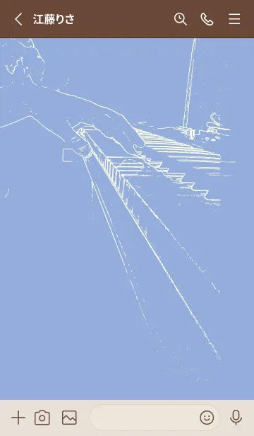 [LINE着せ替え] ピアノ演奏  ファウンテンブルーの画像2