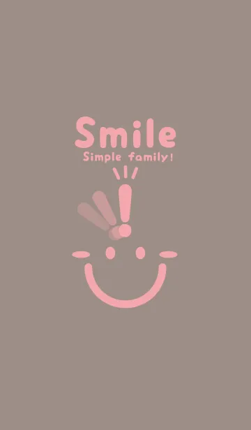 [LINE着せ替え] スマイル＆ヒラメキ ローズグレイの画像1