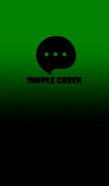 [LINE着せ替え] Black & Green  Theme V4 (JP)の画像1