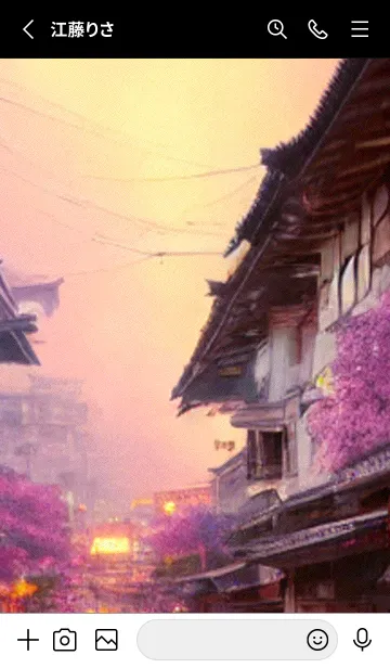 [LINE着せ替え] 和の夜桜#DaA027。の画像2