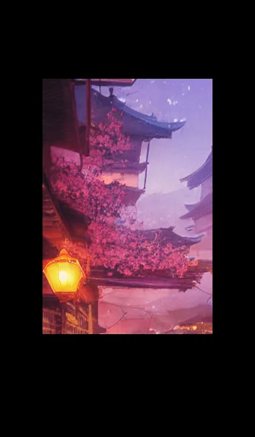 [LINE着せ替え] 和の夜桜#DaA026。の画像1
