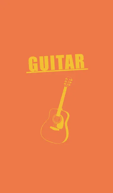 [LINE着せ替え] GUITAR COLOR  黄丹の画像1