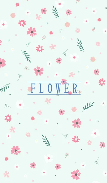 [LINE着せ替え] MANY FLOWERS GREEN 90の画像1