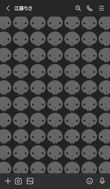 [LINE着せ替え] ドクロ01の画像2