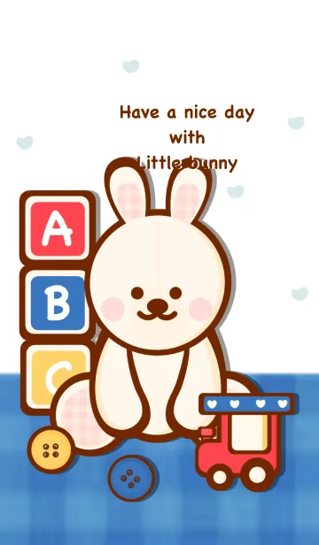 [LINE着せ替え] Cute Bunny & Toys 12の画像1