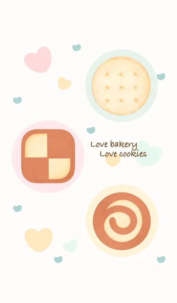 [LINE着せ替え] Cute bakery Cute cookies 2の画像1