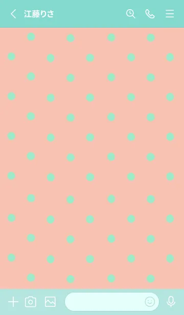 [LINE着せ替え] シンプル ミニ ドット 228の画像2