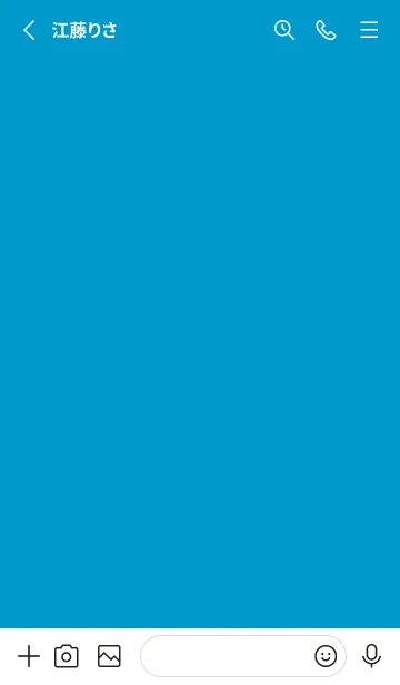 [LINE着せ替え] シンプル ブルーイエロー 2の画像2