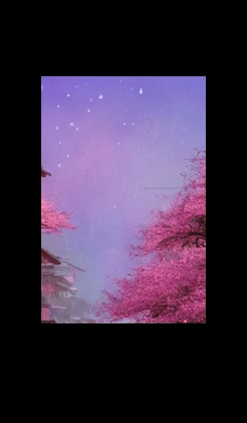 [LINE着せ替え] 和の夜桜#DaA015。の画像1