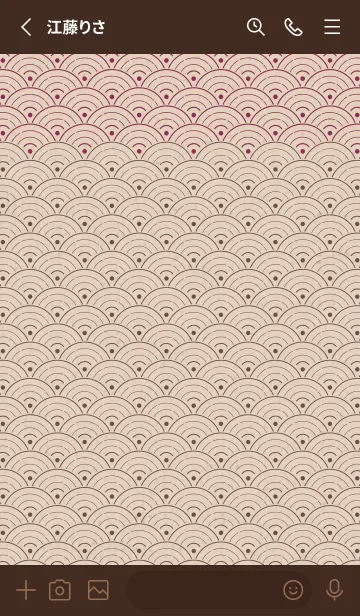 [LINE着せ替え] 和音 青海波とフェルマータ艶やか05版の画像2