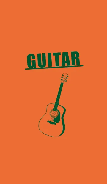 [LINE着せ替え] GUITAR COLOR  キャロットオレンジの画像1