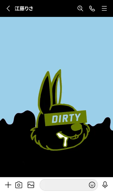 [LINE着せ替え] ダーティ ラビット 172の画像2