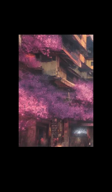 [LINE着せ替え] 和の夜桜#DaB017。の画像1