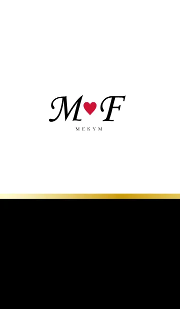[LINE着せ替え] LOVE INITIAL-M&F イニシャルの画像1
