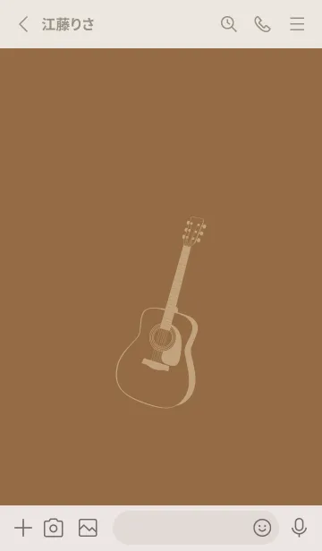 [LINE着せ替え] GUITAR COLOR  カフェオレの画像2