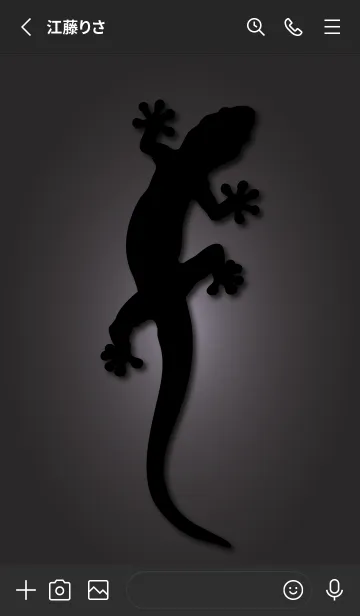 [LINE着せ替え] matte black lizard 8の画像2