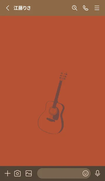 [LINE着せ替え] GUITAR COLOR  煉瓦色の画像2