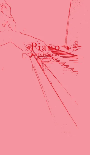 [LINE着せ替え] ピアノ演奏  キューピッドピンクの画像1