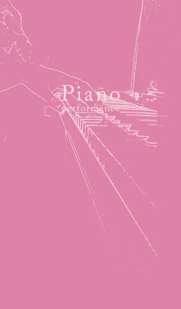[LINE着せ替え] ピアノ演奏  ロータスピンクの画像1