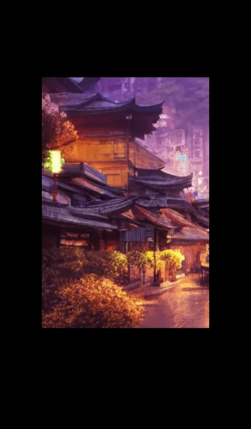 [LINE着せ替え] 和の夜桜#DaB010。の画像1