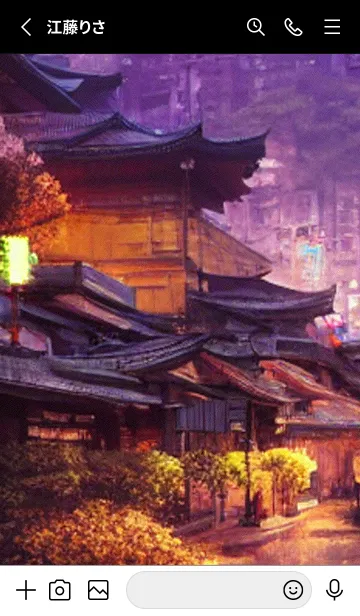 [LINE着せ替え] 和の夜桜#DaB010。の画像2