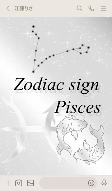 [LINE着せ替え] Pisces -Silver- JPNの画像2