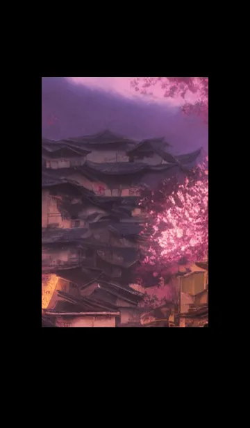 [LINE着せ替え] 和の夜桜#DaB07。の画像1