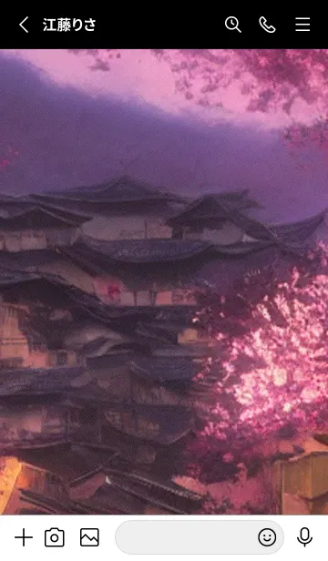 [LINE着せ替え] 和の夜桜#DaB07。の画像2