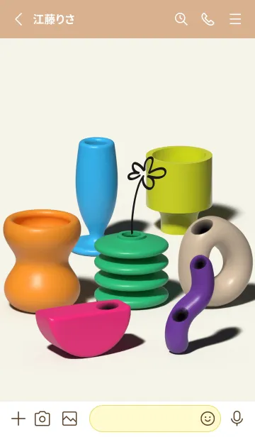 [LINE着せ替え] Vases Vases Vasesの画像2