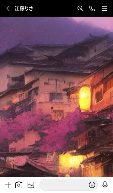 [LINE着せ替え] 和の夜桜#DaB05。の画像2