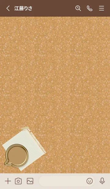 [LINE着せ替え] Cork board & Enamel pin 10の画像2