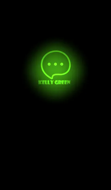 [LINE着せ替え] Kelly Green Neon Theme V4 (JP)の画像1