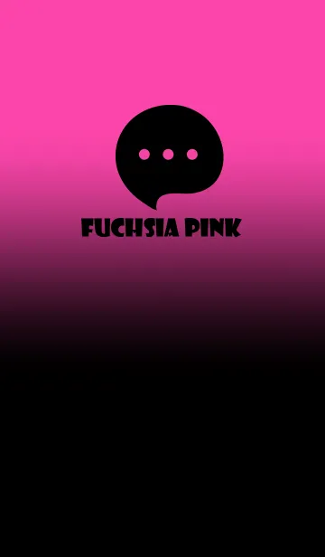 [LINE着せ替え] Black & Fuchsia Pink Theme V4 (JP)の画像1