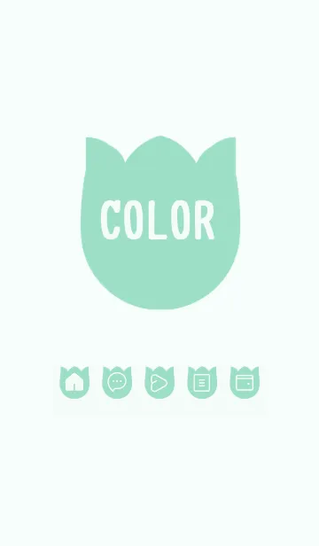 [LINE着せ替え] green color R45の画像1
