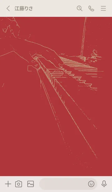 [LINE着せ替え] ピアノ演奏  ローズマダーの画像2