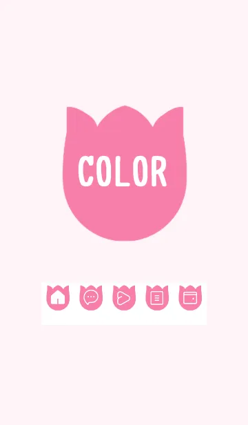 [LINE着せ替え] pink color R21の画像1