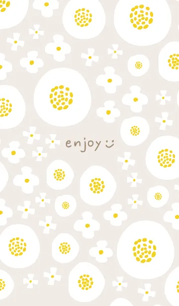 [LINE着せ替え] 3種の白い花29の画像1