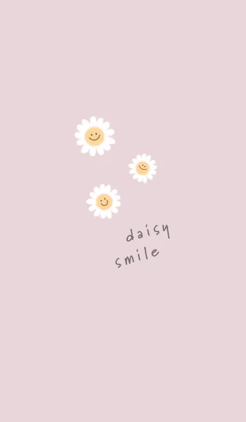 [LINE着せ替え] デイジースマイル❁dustypink13_1の画像1