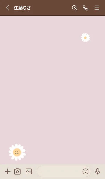 [LINE着せ替え] デイジースマイル❁dustypink13_1の画像2