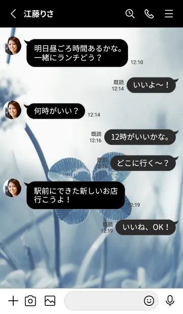 [LINE着せ替え] 四つ葉のクローバー Vintage Lens #15-14の画像3