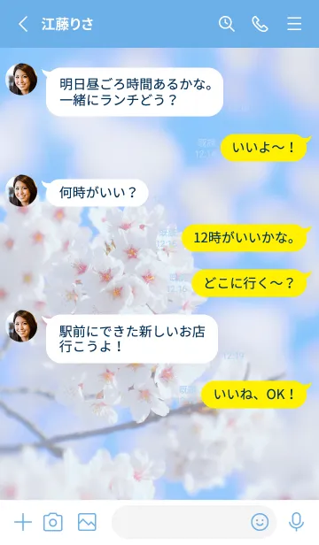 [LINE着せ替え] SakuraBokeh 40の画像3