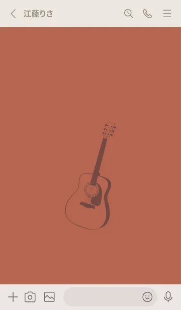 [LINE着せ替え] GUITAR COLOR  キャメルの画像2
