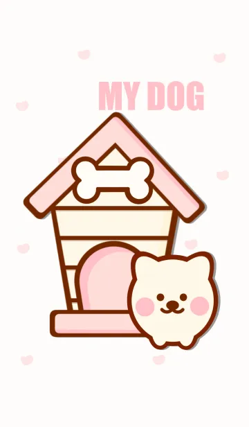 [LINE着せ替え] Pastel dog houseの画像1