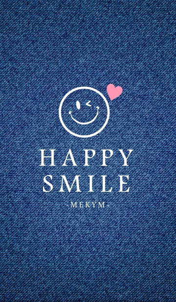 [LINE着せ替え] HAPPY SMILE DENIM HEART-MEKYM 31の画像1