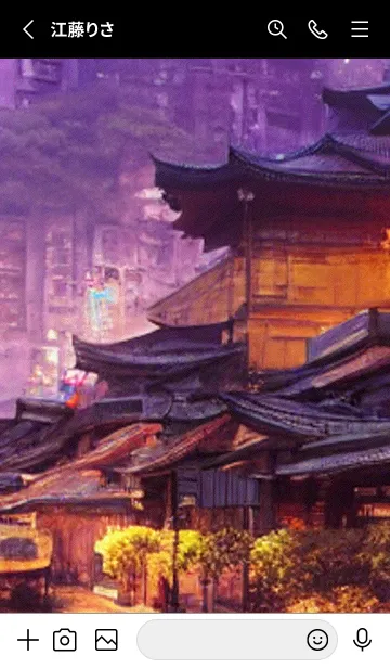 [LINE着せ替え] 和の夜桜#DaB025。の画像2