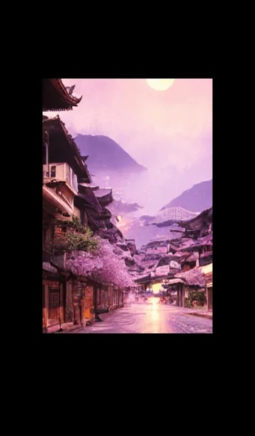 [LINE着せ替え] 和の夜桜#DaB023。の画像1