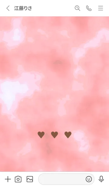 [LINE着せ替え] 3 ハート 104の画像2