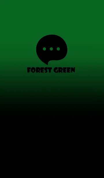 [LINE着せ替え] Black & Forest Green Theme V4 (JP)の画像1